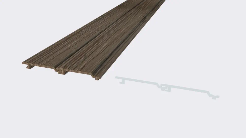 Panel alistonado Teka en valla de separación instalacion horizontal