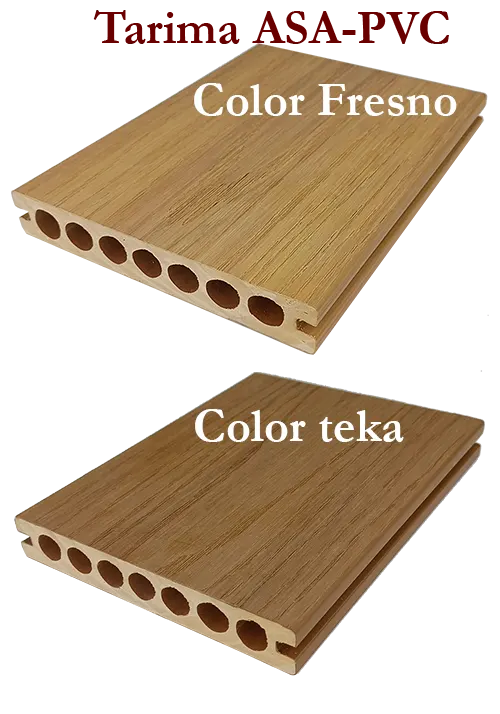 tarimas PVC-ASA en 2 colores