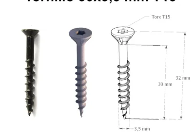 Tornillo 30x3,5 mm torx